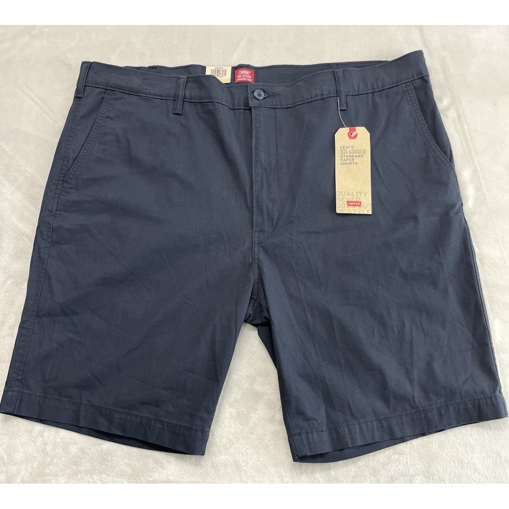 Levis XX Chino Taper Shorts Mens 42 Navy Stretch Outdoor 9in Inseam NWT